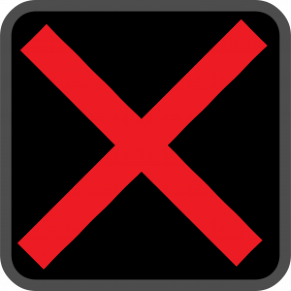 What Does A Red X Road Sign Mean