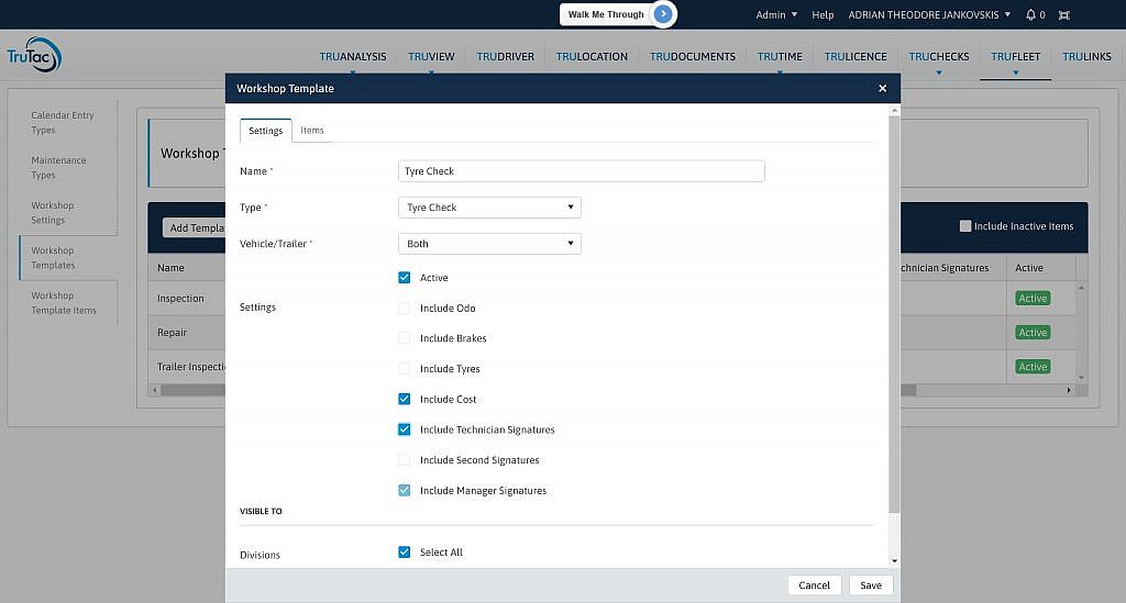 1290323 TruFleet Workshop Showing Template For Signatures